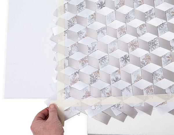 Wandbild aus Bändern weben - Schritt 13 Wandbild aus Bändern weben - Schritt 13