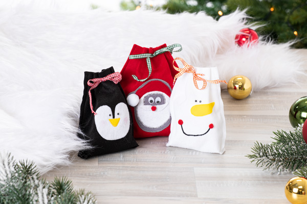 Weihnachtssäckchen nähen
