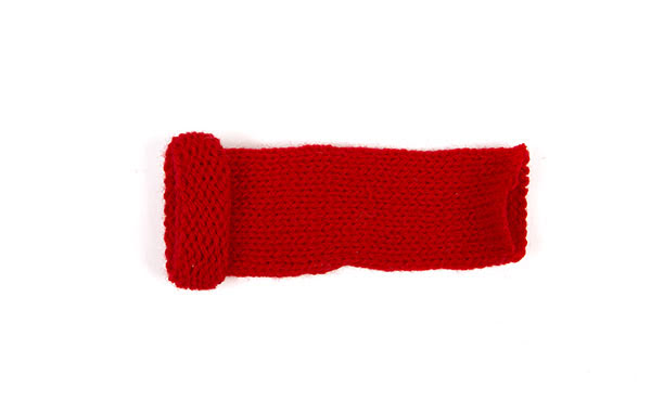 Winterkinder mit Filzkleid basteln - Schritt 10