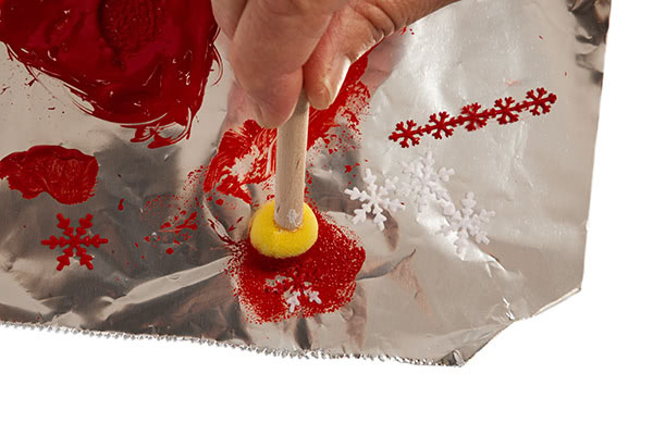 Winterkinder mit Filzkleid basteln - Schritt 2