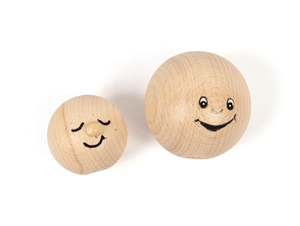 Winterkinder mit Filzkleid basteln - Schritt 9