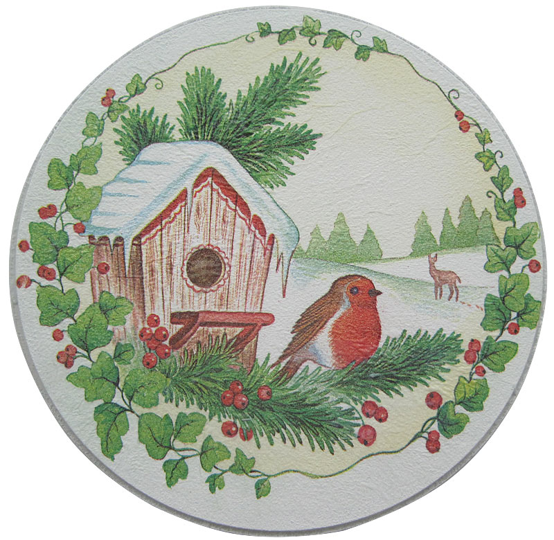 Winterliche Kunststoffkugel Schritt 2