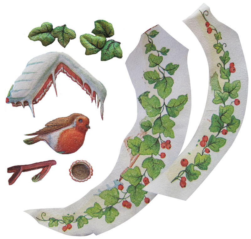 Winterliche Kunststoffkugel Schritt 4