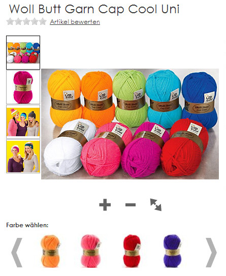 Neue Bildanzeige bei Wollknäulen